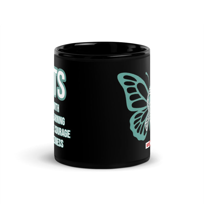 ILLTOCHILL POTS awareness gift Black Glossy Mug – Flat Front