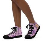 ILLTOCHILL MCAS Awareness Women's High Top Shoes – Women's Left (Mcas Awareness Women's High Top Shoes)