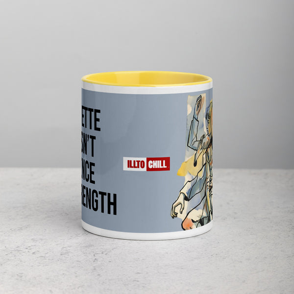 ILLTOCHILL Tourette syndrome awareness TS gift Mug with Color Inside – Lifestyle 2 Front