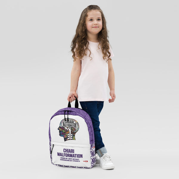 ILLTOCHILL Chiari Malformation Awareness Backpack – Girl's 2 Front