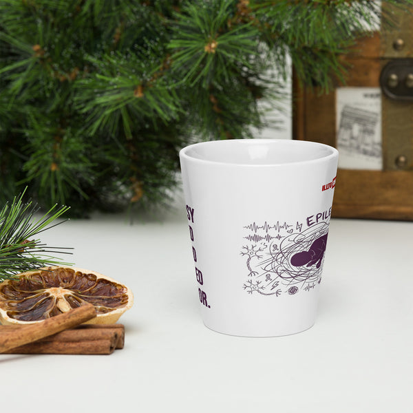 ILLTOCHILL Epilepsy awareness and support gift Latte mug – Lifestyle 3 Front