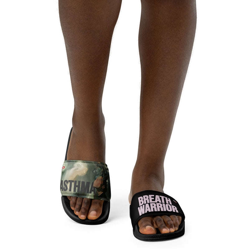 ILLTOCHILL Asthma Support Women's Slides – Women's Front (Asthma Support Women's Slides)