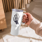 ILLTOCHILL RA awareness Rheumatoid Arthritis support gift Travel mug with a handle – Lifestyle 7 Left