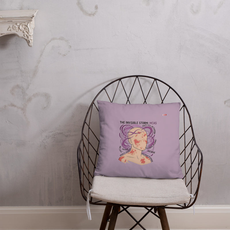 ILLTOCHILL MCAS Awareness Pillow – Lifestyle Front Lifestyle 1 (Black)