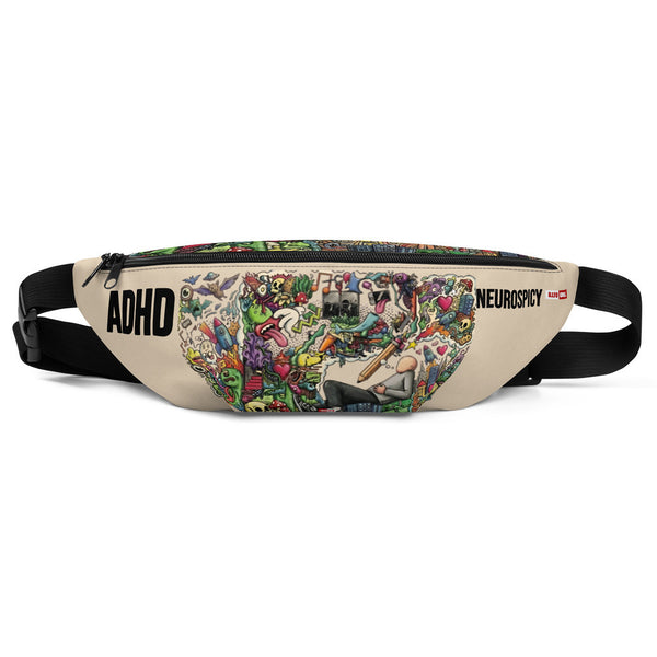 ILLTOCHILL ADHD Awareness Fanny Pack – Default Front (Black)