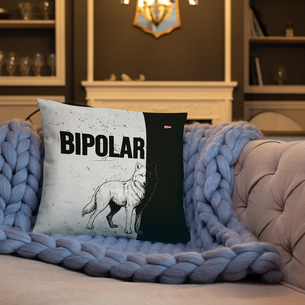 ILLTOCHILL Bipolar disorder gift Pillow – Lifestyle Front Lifestyle 3 (Black)