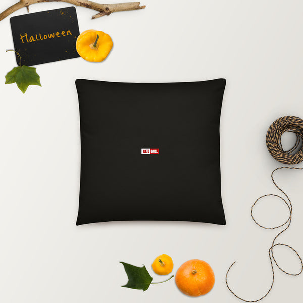 ILLTOCHILL Endometriosis Awareness Pillow – Halloween Back 2 (Black)