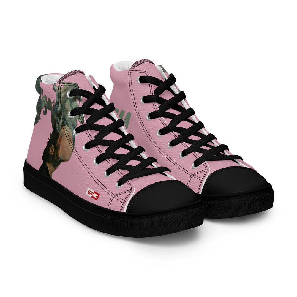 ILLTOCHILL Asthma Support Women's High Top Shoes – Flat Right Front (Asthma Support Women's High Top Shoes)