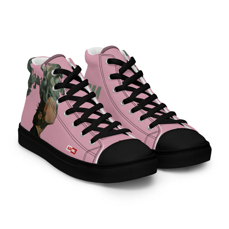 ILLTOCHILL Asthma Support Women's High Top Shoes – Flat Right Front (Asthma Support Women's High Top Shoes)