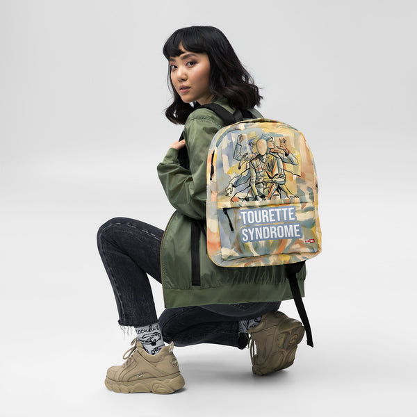 ILLTOCHILL Tourette's Syndrome Awareness Backpack – Women's Front (Clear)