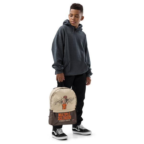 ILLTOCHILL MS Awareness Backpack – Boy's Front (Black)
