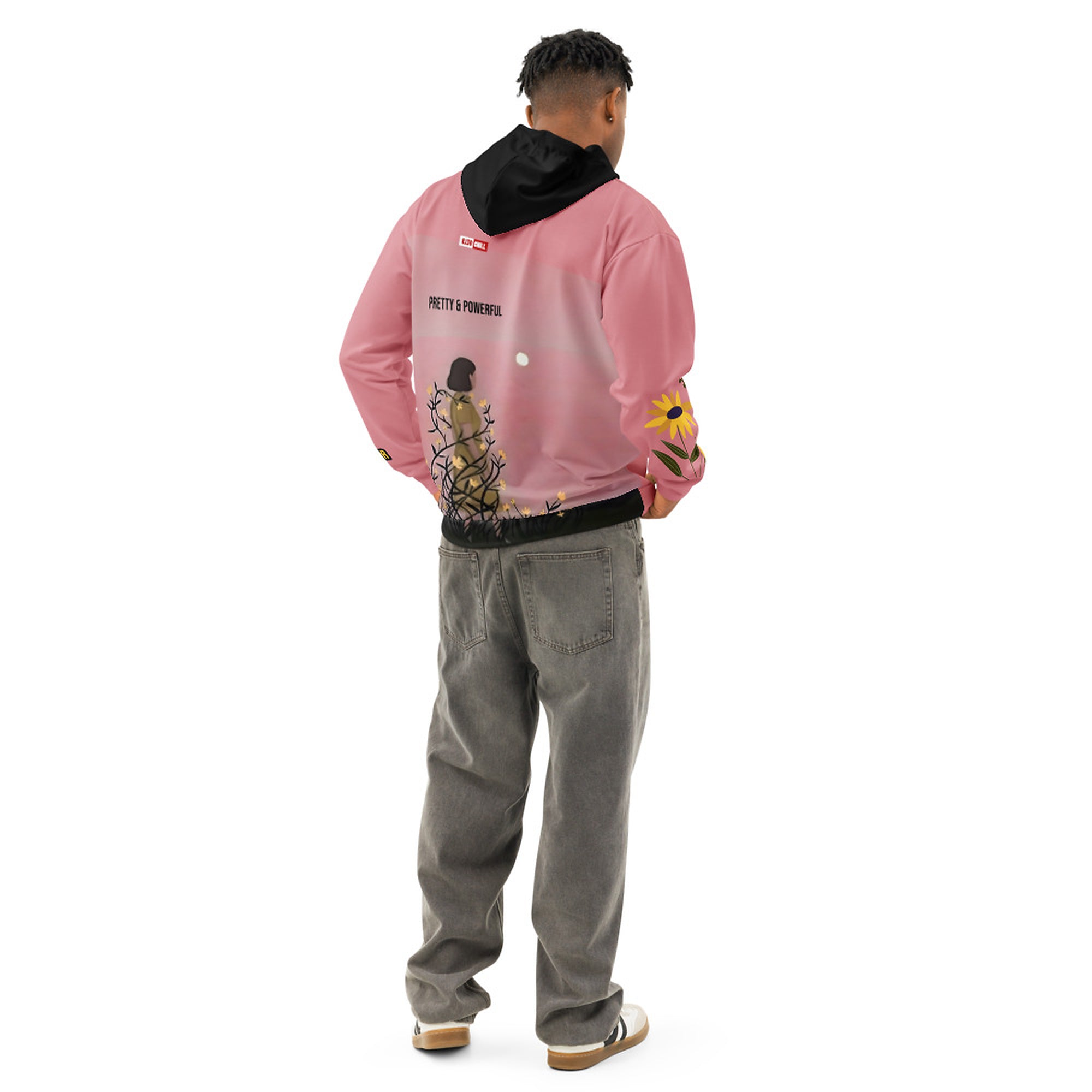 ILLTOCHILL Endometriosis awareness Endo warrior gift unisex cotton hoodie – Men's Back (Black)