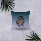 ILLTOCHILL CM Chiari Malformation awareness gift Pillow – Flat Lifestyle Front (Black)