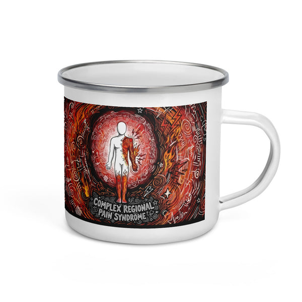 ILLTOCHILL CRPS Awareness and support gift Enamel Mug – Default Right