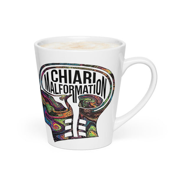 ILLTOCHILL CM Chiari Malformation awareness gift Latte mug – Flat 2 Right
