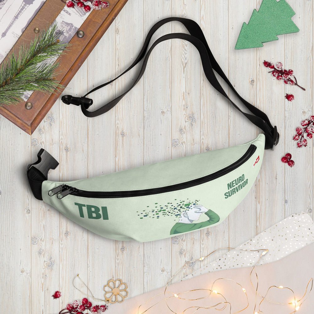 ILLTOCHILL TBI Support Fanny Pack – Holiday season Front (Clear)