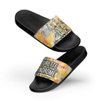 ILLTOCHILL Tourette's Syndrome Awareness Men's Slides – Flat 5 Front (Tourette's Syndrome Awareness Men's Slides)
