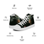 ILLTOCHILL Asthma awareness and support gift Men’s high top canvas shoes – Product specs Left #2