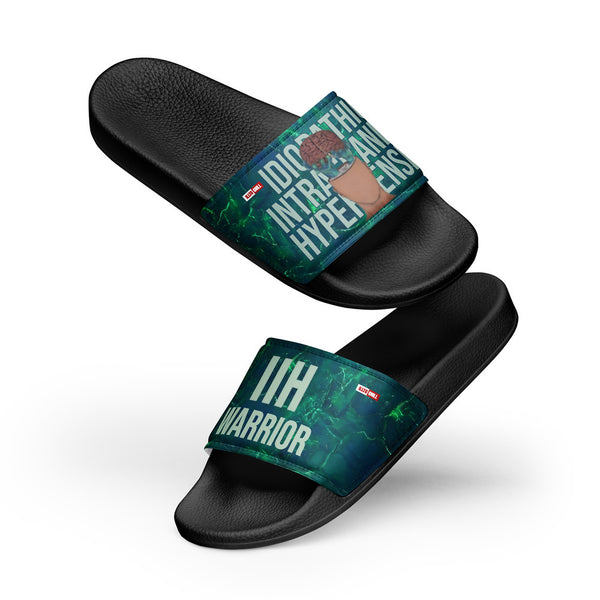 ILLTOCHILL IIH Awareness Men's Slides – Flat 5 Front (Iih Awareness Men's Slides)