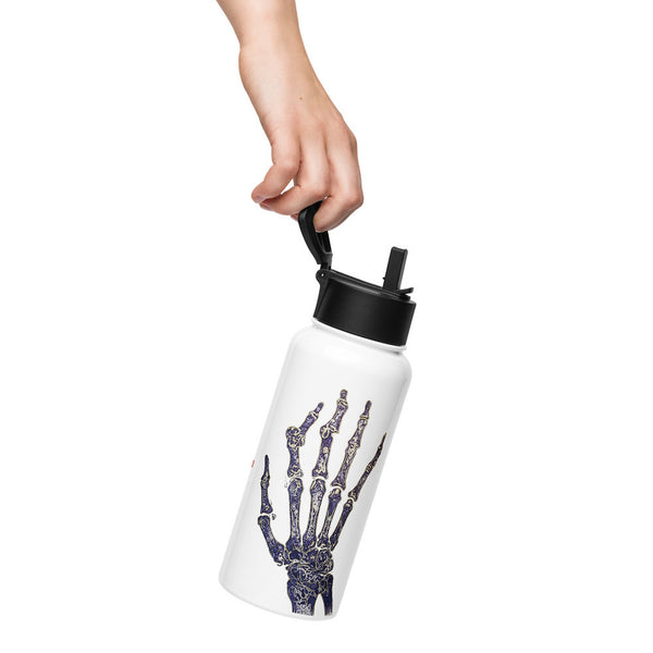 ILLTOCHILL RA awareness Rheumatoid Arthritis gift Stainless steel water bottle with a straw lid – Lifestyle Left