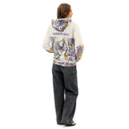 ILLTOCHILL Lupus awareness gift cotton hoodie – Women's Back (Black)