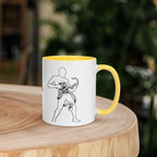 ILLTOCHILL Crohn's disease awareness and support gift Mug with Color Inside – Lifestyle 5 Right