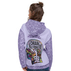 ILLTOCHILL CM Chiari Malformation awareness gift heavyweight unisex hoodie – Women's Back (White)