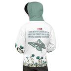 ILLTOCHILL POTS awareness heavyweight Unisex Hoodie – Men's Back (White)