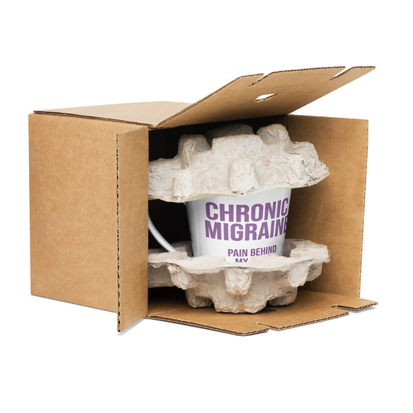 ILLTOCHILL Chronic Migraine awareness and support gift Latte mug – Packaging Product details