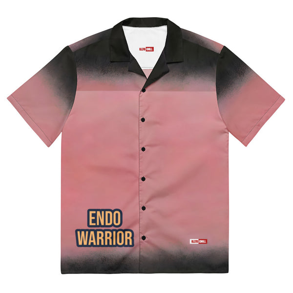 ILLTOCHILL Endometriosis awareness Endo support Unisex button shirt – Flat Front (Black)