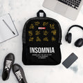 ILLTOCHILL Insomnia Night Owl Backpack – Flat Lifestyle Front (Black)