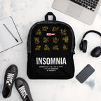 ILLTOCHILL Insomnia Night Owl Backpack – Flat Lifestyle Front (Black)