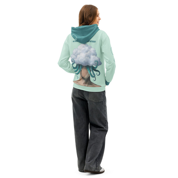 ILLTOCHILL OCD Support Obsessive-Compulsive Disorder gift Unisex cotton hoodie – Women's Back (White)