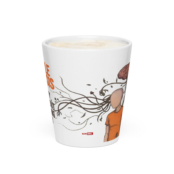 ILLTOCHILL MS awareness Multiple Sclerosis support gift Latte mug – Flat 2 Front
