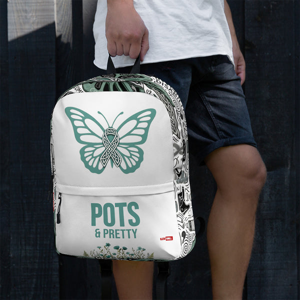 ILLTOCHILL POTS Awareness Backpack – Men's Lifestyle Left (Clear)