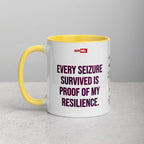 ILLTOCHILL Epilepsy awareness and support gift Mug with Color Inside – Lifestyle 2 Left