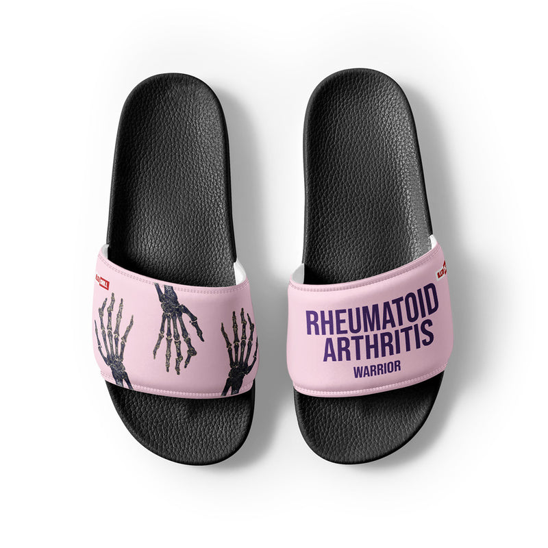 ILLTOCHILL RA Awareness Women's Slides – Flat Front 2 (Ra Awareness Women's Slides)