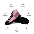 ILLTOCHILL Chronic Migraine Awareness Women's High Top Shoes – Product specs Left (Chronic Migraine Awareness Women's High Top Shoes)