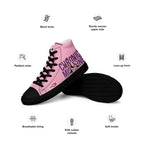 ILLTOCHILL Chronic Migraine Awareness Women's High Top Shoes – Product specs Left (Chronic Migraine Awareness Women's High Top Shoes)