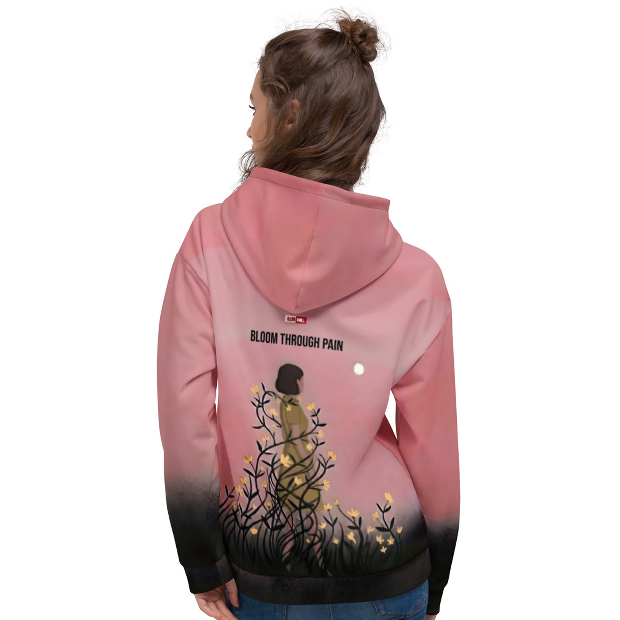 ILLTOCHILL Endometriosis awareness Endo warrior gift heavyweight unisex Hoodie – Women's Back (Black)