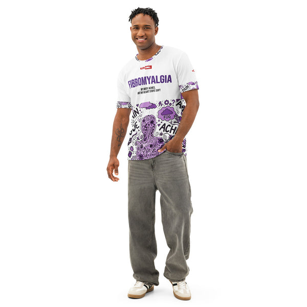 ILLTOCHILL Fibromyalgia Support T-Shirt – Men's Front (White) #2