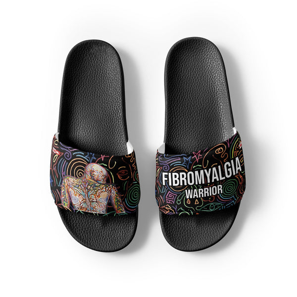 ILLTOCHILL Fibromyalgia Support Women's Slides – Flat Front 2 (Fibromyalgia Support Women's Slides)