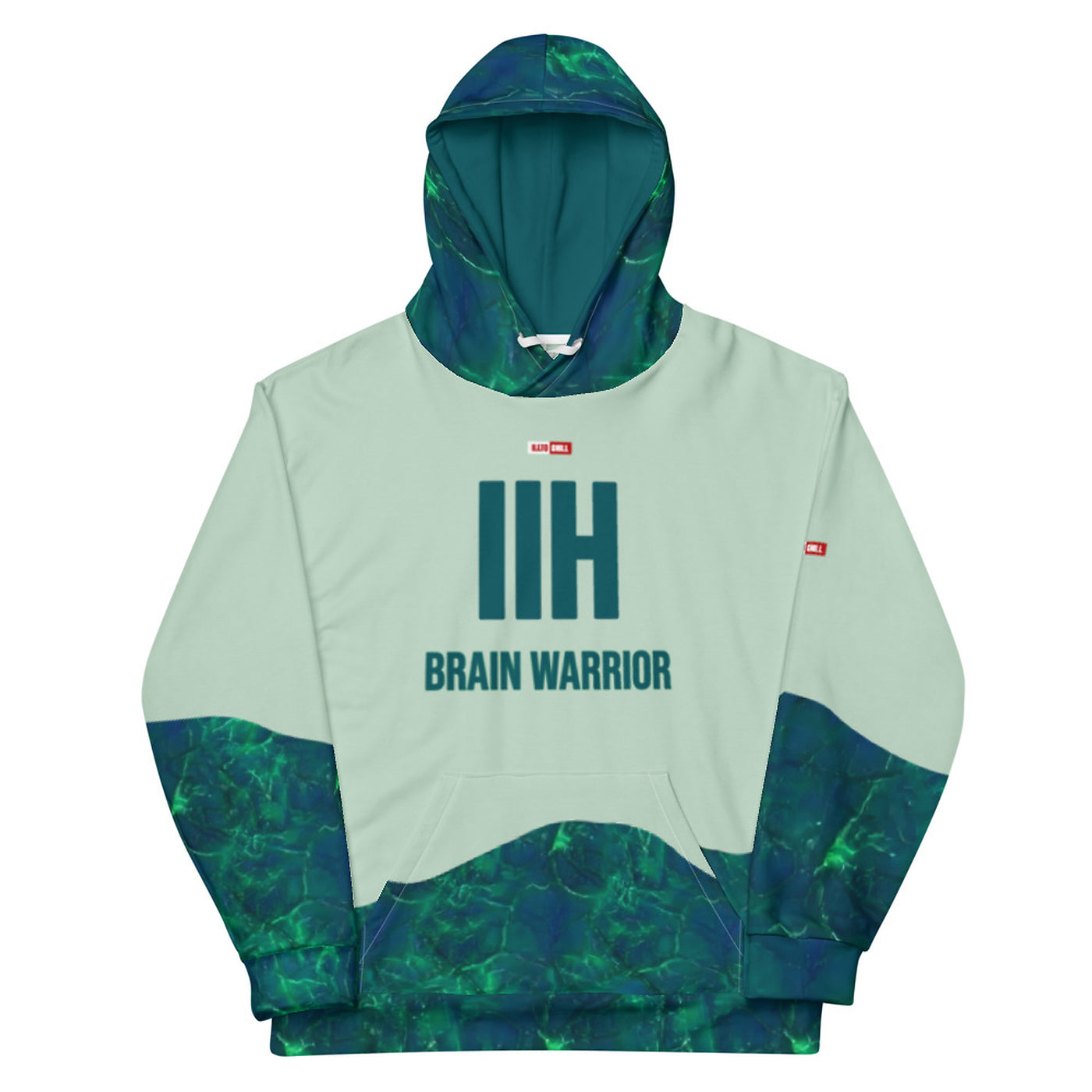 ILLTOCHILL IIH awareness Idiopathic Intracranial Hypertension support gift heavyweight Unisex Hoodie – Flat Front (White)