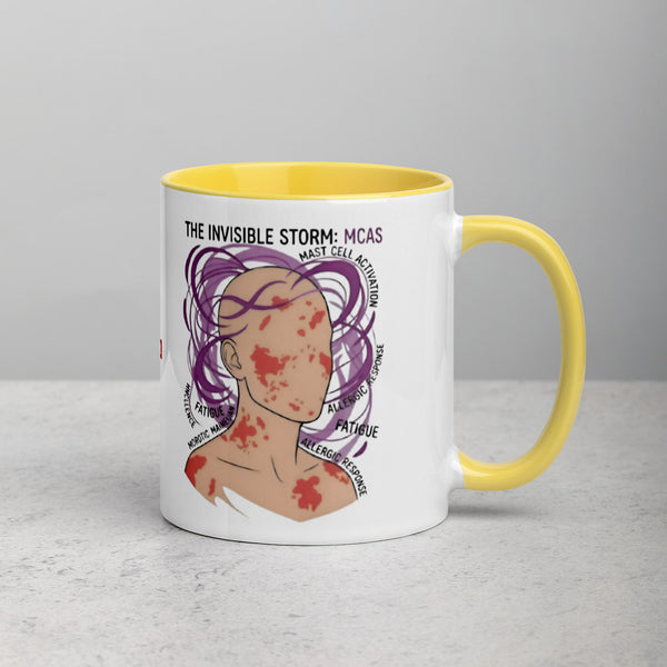 ILLTOCHILL MCAS awareness Mast cell activation syndrome gift Mug with Color Inside – Lifestyle 2 Right