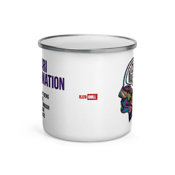 ILLTOCHILL CM Chiari Malformation awareness gift Enamel Mug – Default Front