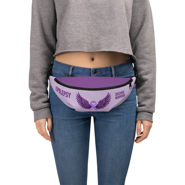 ILLTOCHILL Epilepsy Support Fanny Pack – Women's Front (Clear)
