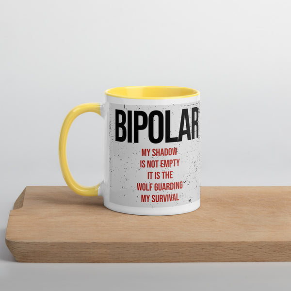 ILLTOCHILL Bipolar disorder gift Mug with Color Inside – Lifestyle Left
