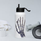 ILLTOCHILL RA awareness Rheumatoid Arthritis gift Stainless steel water bottle with a straw lid – Lifestyle 2 Left