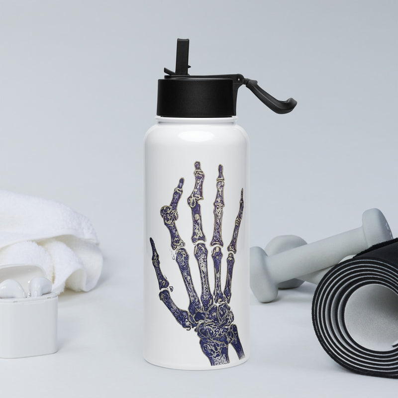 ILLTOCHILL RA awareness Rheumatoid Arthritis gift Stainless steel water bottle with a straw lid – Lifestyle 2 Left