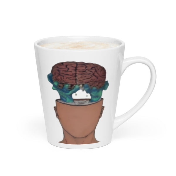 ILLTOCHILL IIH awareness Idiopathic Intracranial Hypertension support gift Latte mug – Flat 2 Right